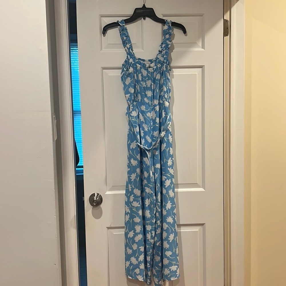 Faithful the Brand Floral Wide Leg Cropped Jumpsuit
